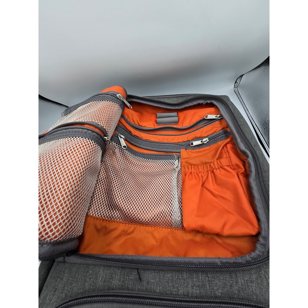 eBags Professional Slim Laptop Backpack Heathered Grey Travel Business Bag - Picture 7 of 11